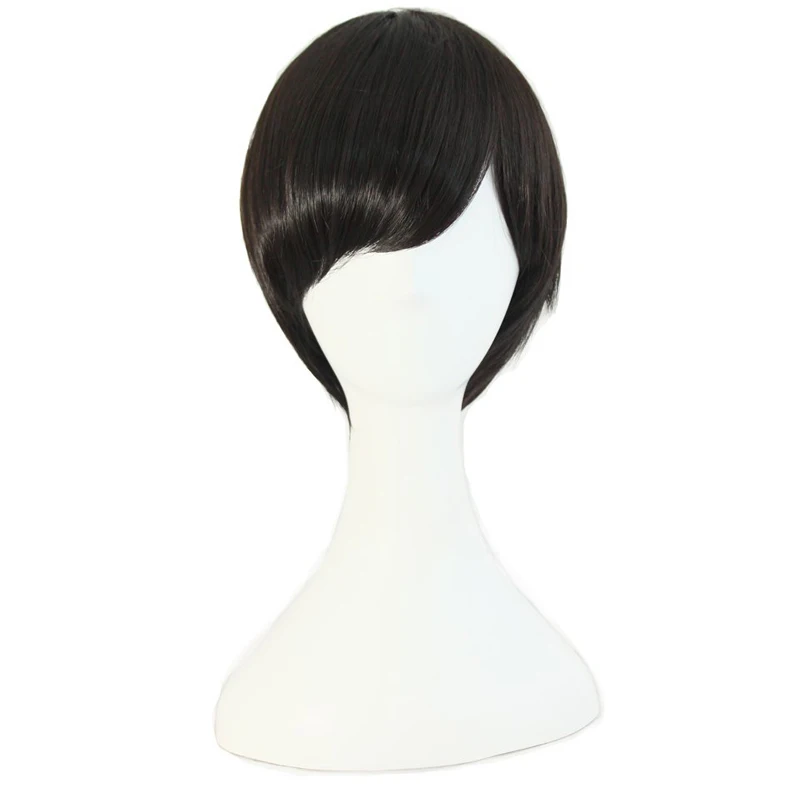 MapofBeauty 10 &quotкороткие прямые парики для косплея коричневый черный темно красный