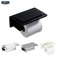 bathroom hardware accessories toilet paper holder matt black white brushed mirror chrome plated soild metal paper rack