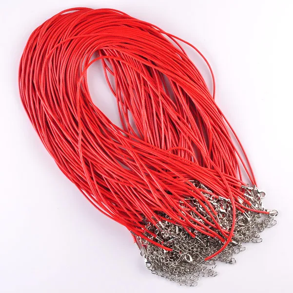 Распродажа, 9 цветов, 1,5 мм, 10 шт./партия, сделай сам, из искусственной кожи, цепочки, подвески, подвески, веревочная фурнитура для браслетов, шнур, ювелирные изделия, аксессуары - Цвет: 6