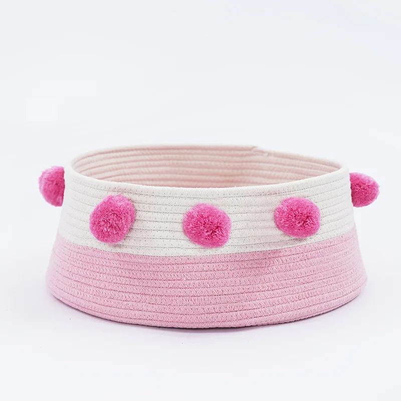 Ручная вязка корзина для кошек спальный мешок плюшевый шар дизайнерские кошачьи