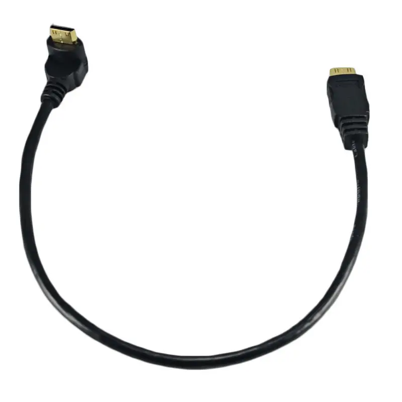 Мини HDMI Удлинительный кабель Mini штекер на 90 градусов мини Мужской Шнур 0 3 м |