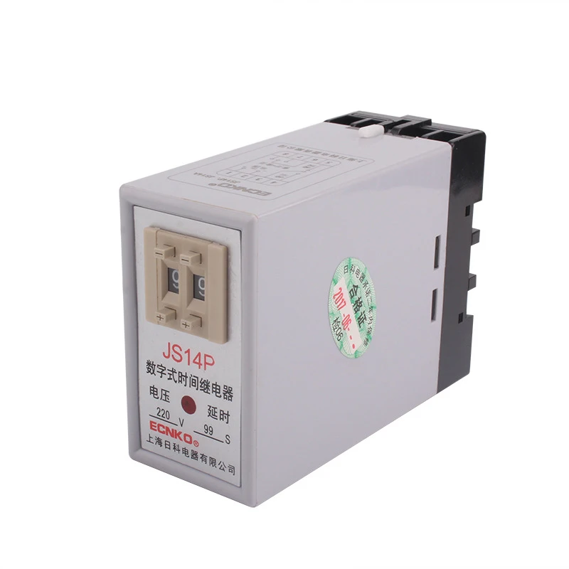 1 шт. реле времени JS14P с цифровым дисплеем задержки 24 В постоянного тока 220
