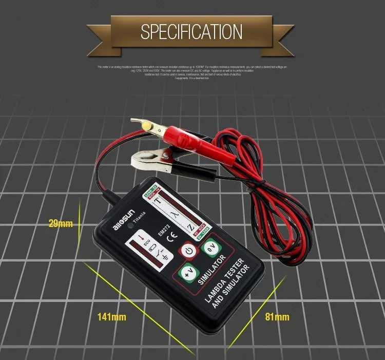 Лямбда Датчик Тестер и симулятор 1 2 3 4 провода s прочный корпус ABS|sensor tester|sensor