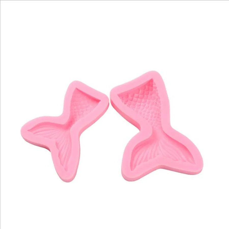 Новинка 2018 Крещение силиконовая форма в виде хвоста русалки помадки кекса