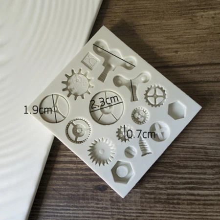 YX0245 Watches Instrument Parts Mould Silicone Mold Fondant Cake Decorating Tool Gumpaste Sugarcraft Chocolate Forms Bakeware - Цвет: YX0245