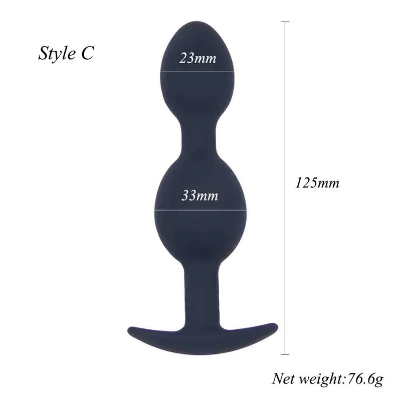 Секс шоп анальные секс игрушки 2 бусины анальная Массажная палочка товары для