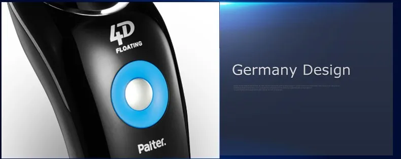 Paiter 4D электрическая Мужская бритва, бритва для бороды, бритва, перезаряжаемая, быстрая зарядка, 1,5 часов, гибкая головка