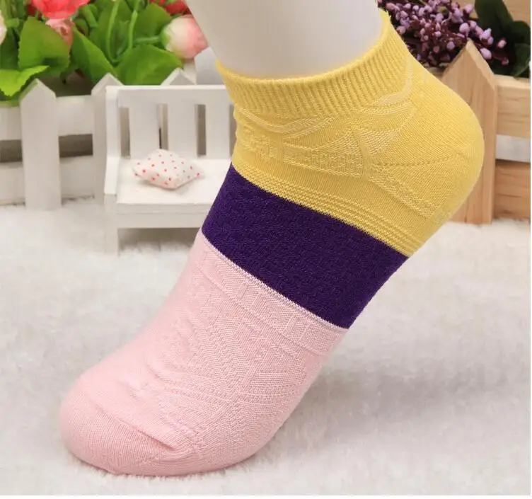 10 Pair Women Socks Short Ankle Boat Low Cut Hit color For Crew Casual Calcetines Mujer 100% cotton women's socks | Женская одежда