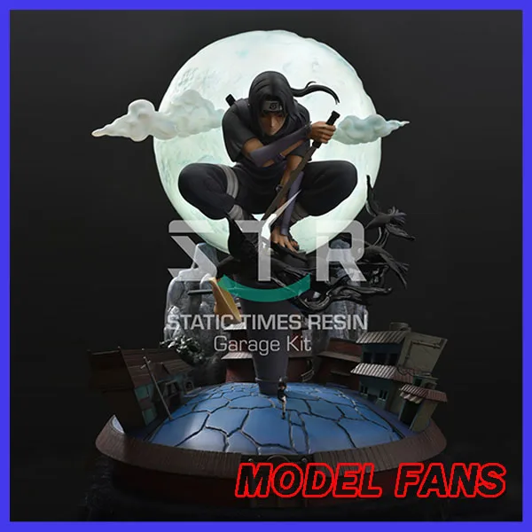 Модельные фанаты в наличии Наруто STR studio Uchiha Itachi GK статуя из смолы contian