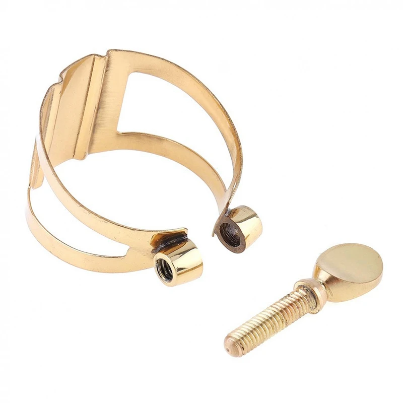 Tener саксофон Лигатура мундштука позолоченная застежка для резинового | Спорт и