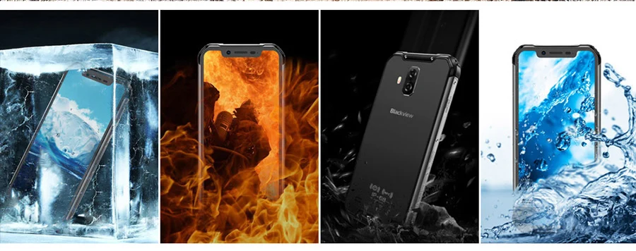 Новинка Blackview BV9600 водонепроницаемый мобильный телефон Helio P70 Android 9,0 4 Гб+ 64 Гб 6,2" 19:9 AMOLED 5580 мАч прочный смартфон