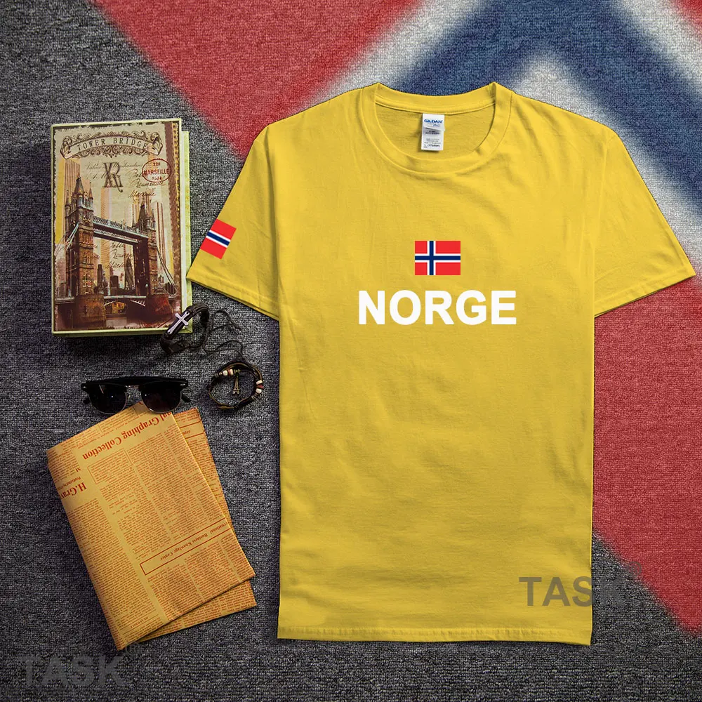 Норвегия Norge мужские футболки мода 2017 socceres трикотажные Наций хлопковая Футболка