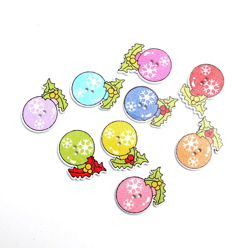 Деревянные пуговицы для шитья одежды 50 шт. декоративные тканевые скрапбукинга