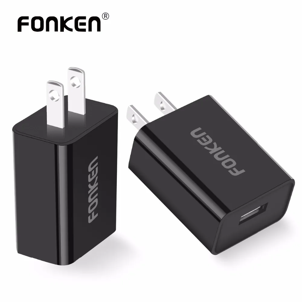 FONKEN 2 шт. QC3.0 USB зарядное устройство US зарядный адаптер 18 Вт Быстрое портативное