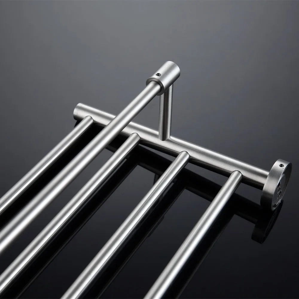 304 нержавеющая сталь никелевая двойная вешалка для полотенец простая ванная