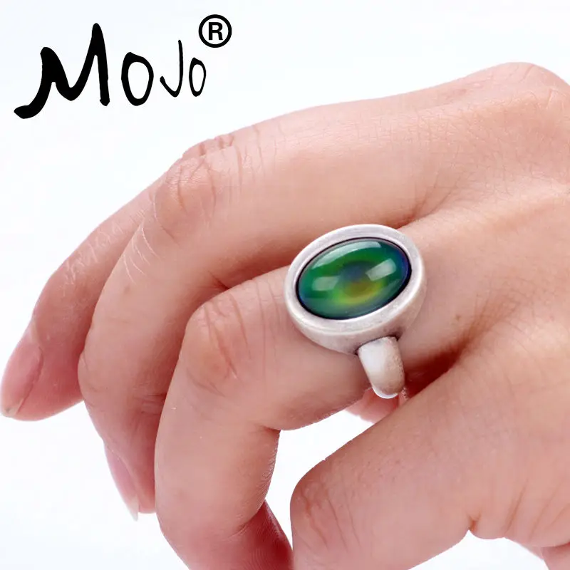 2 шт. винтажное богемное ретро кольцо с изменяющимся цветом настроения