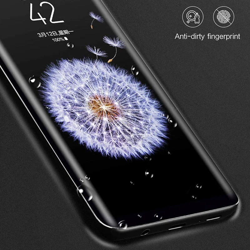 USAMS 0 33 мм экран для Samsung Galaxy S9 + ультра-тонкий 9H 3D стекло Plus изогнутый полный