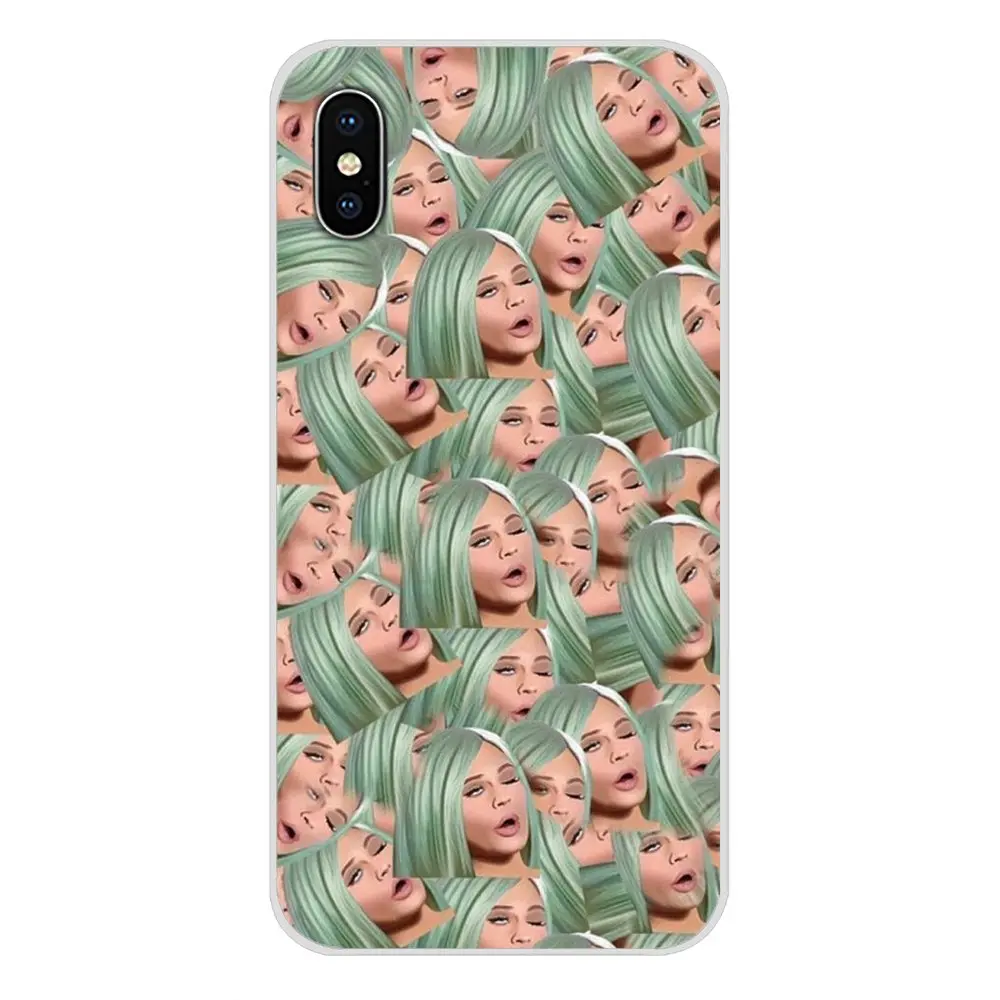 Для Apple iPhone X XR XS MAX 4 4S 5 5S 5C SE 6 6S 7 8 Plus ipod touch Funny Smile Girl Kimoji аксессуары чехлы для