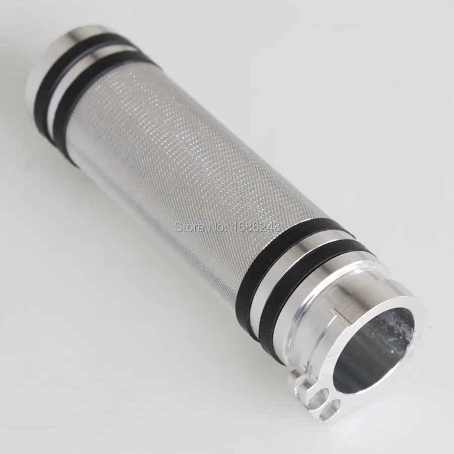 Новые ручные ручки на руль с серебристым краем 1 дюйм для Harley Cruiser Custom Chopper