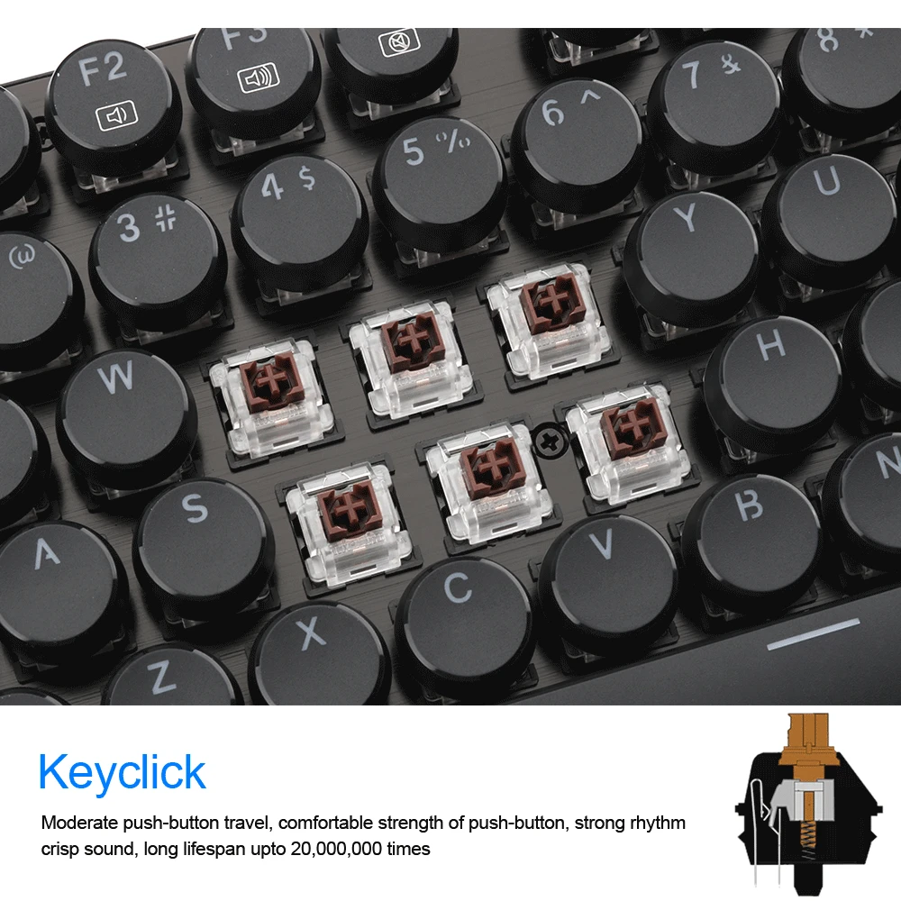 Redragon K556, RGB-RK, алюминиевая USB Механическая игровая клавиатура, коричневый переключатель, сделай сам, эргономичный, светодиодный, с подсветкой, 104, проводной, для компьютера, для ПК, игры