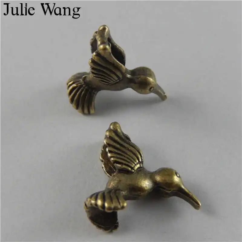 Julie Wang 15 шт. Летающие птицы сплав искусственные подвески серьги ожерелье