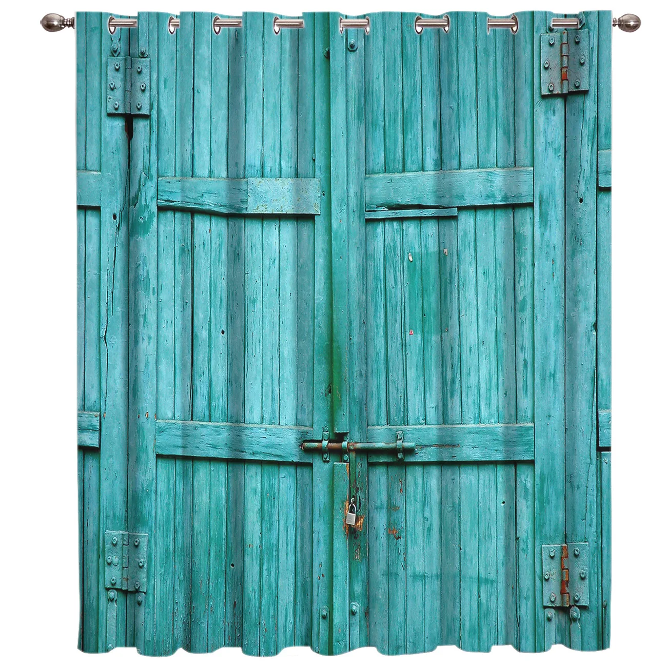 Ретро двери сарай ручка оконные шторы занавески для комнаты большие окна
