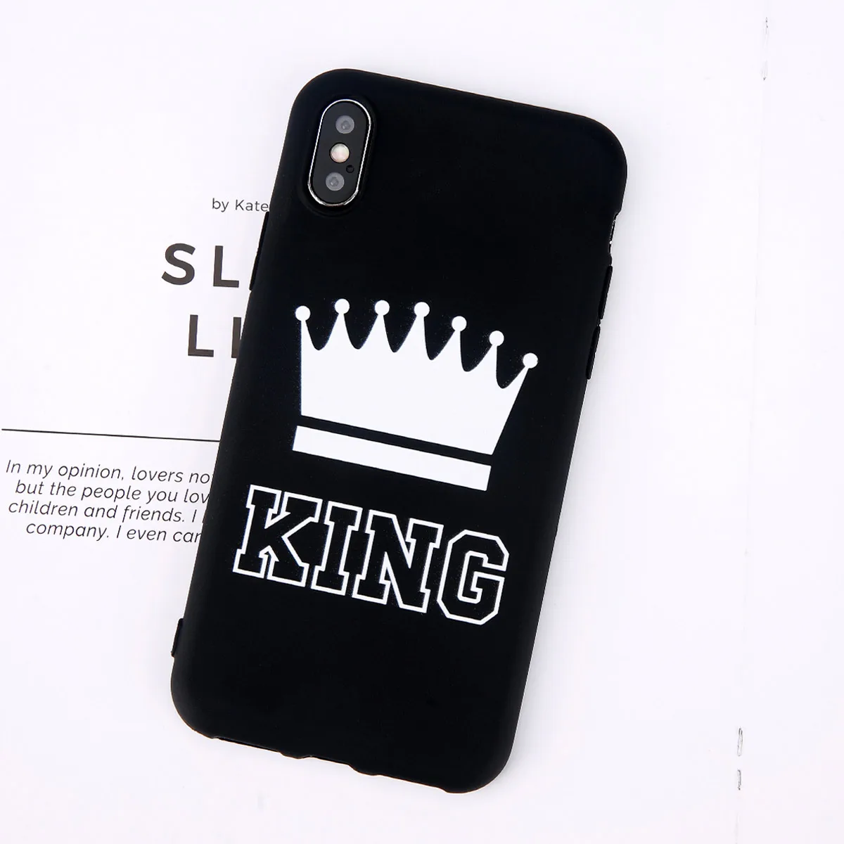 Black King Moskado King queen чехол для телефона для iphone 7 6 6s 8plus X XS Max XR пары шикарные модные симпатичные, из мягкого ТПУ чехол для iphone 11 5S SE - Цвет: Black King