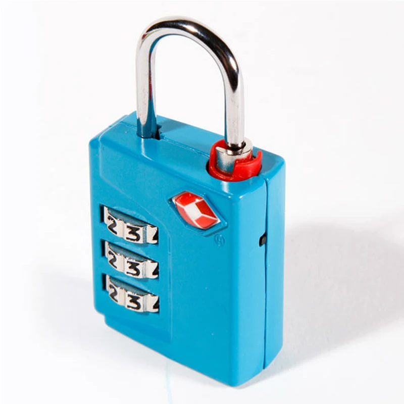 TSA кодовый замок Таможенный багаж противоугонной блокировки с три слоя пароль