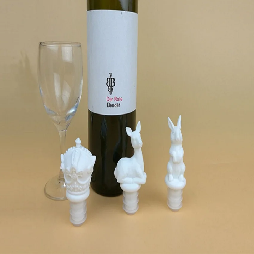 60 шт. франфранк вино креативное Вино мультфильм животное красное пробки печать