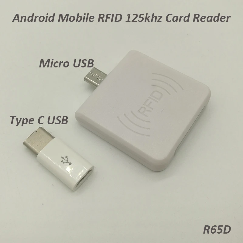 Мини размер USB Rfid кард-ридер для Android мобильного телефона микро USB Rfid 125 кГц или 13,56 МГц кард-ридер