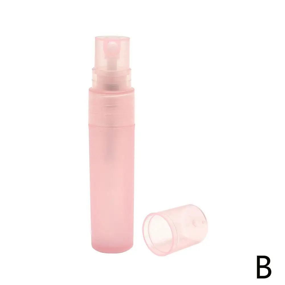 1pcs Refillable Bottles Mini Plastic Transparent Small Empty Spray Bottle For Make Up And Skin Care Refillable Bottle Travel use - Цвет: Pink