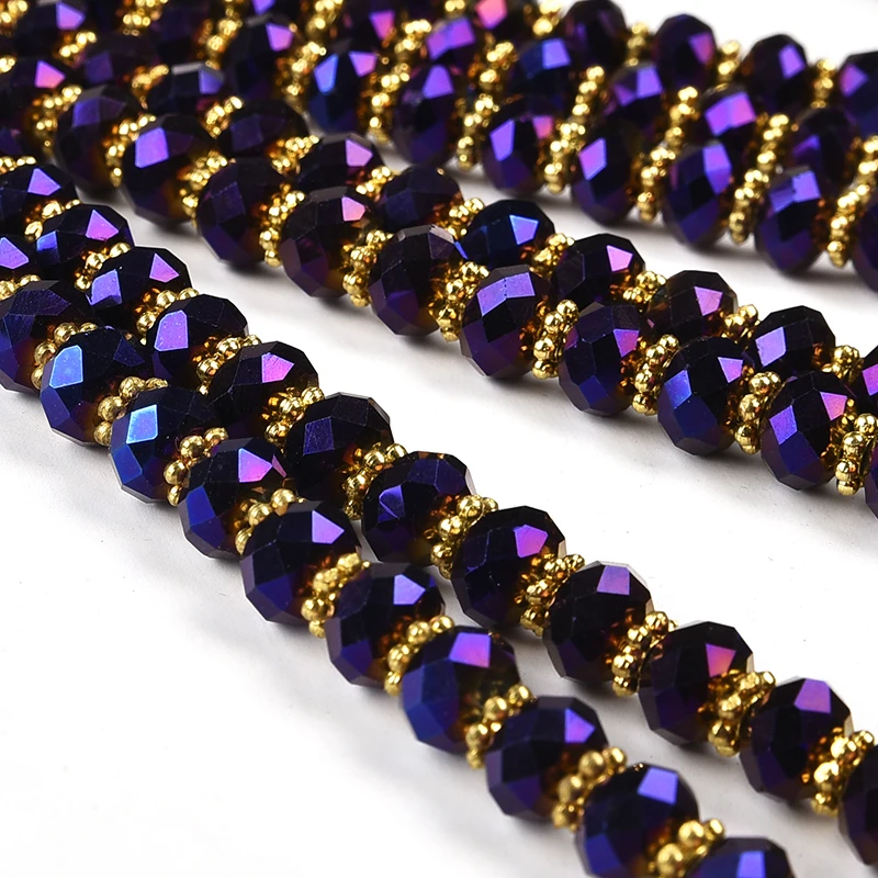 Shining 4.6*6&amp5.8*8mm Black Glass Crystal Suitable for diy Necklace 17-25inch Earrings elegant character Noble Ladies H213 | Украшения и