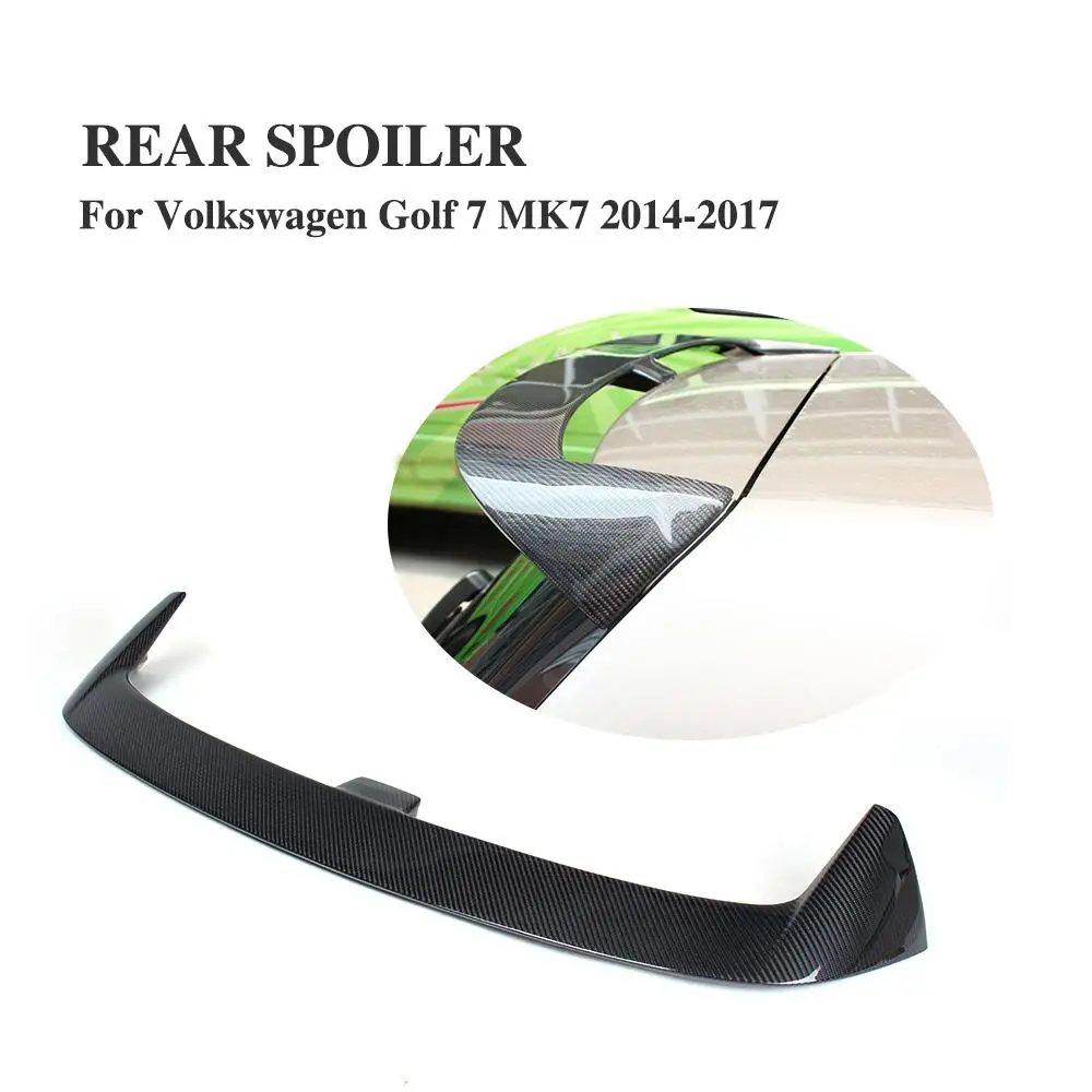Углеродное волокно задний спойлер на крыло крышу для губ Volkswagen VW Golf 7 VII MK7