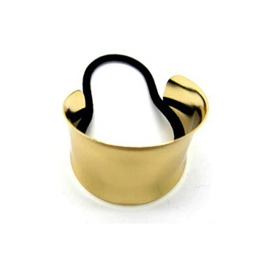 LNRRABC Панк Сплав металлическое золото серебро Эластичный волос Веревка Галстуки