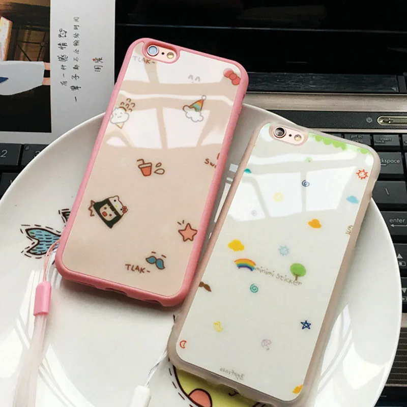 Модный крутой милый чехол для iphone 5S/5se 6/6s 7 8 plus с мультяшным дизайном из ТПУ