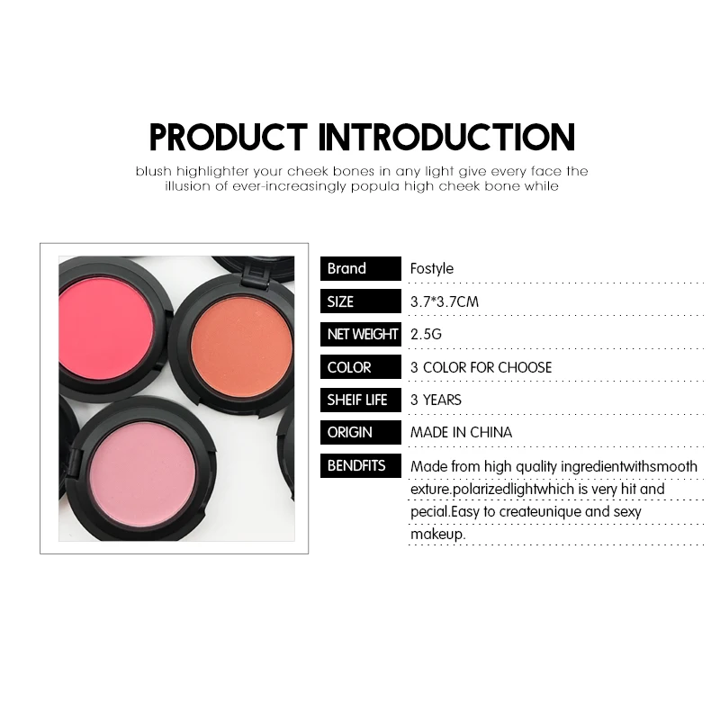 Новое поступление Красота корейский Make Up Cream Румяна Обнаженная щек порошок
