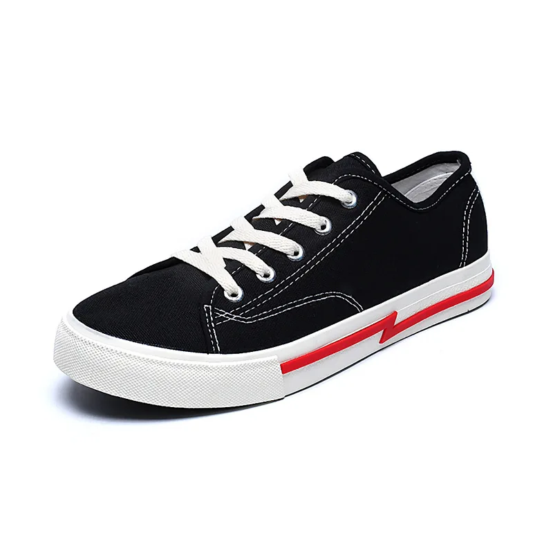 

ANDAOL Men's Casual Shoes Top Quality Breathable Light Sneakers Tenis Feminino Fashion uxury Lace-Up Solid Campus Canvas Shoes