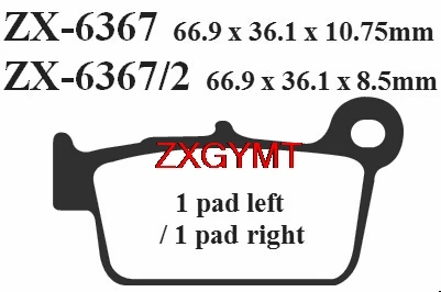 Sinter HH Brake Pad Set for TM FT 450 FT450 Fi 2017 Front Rear 17 | Автомобили и мотоциклы