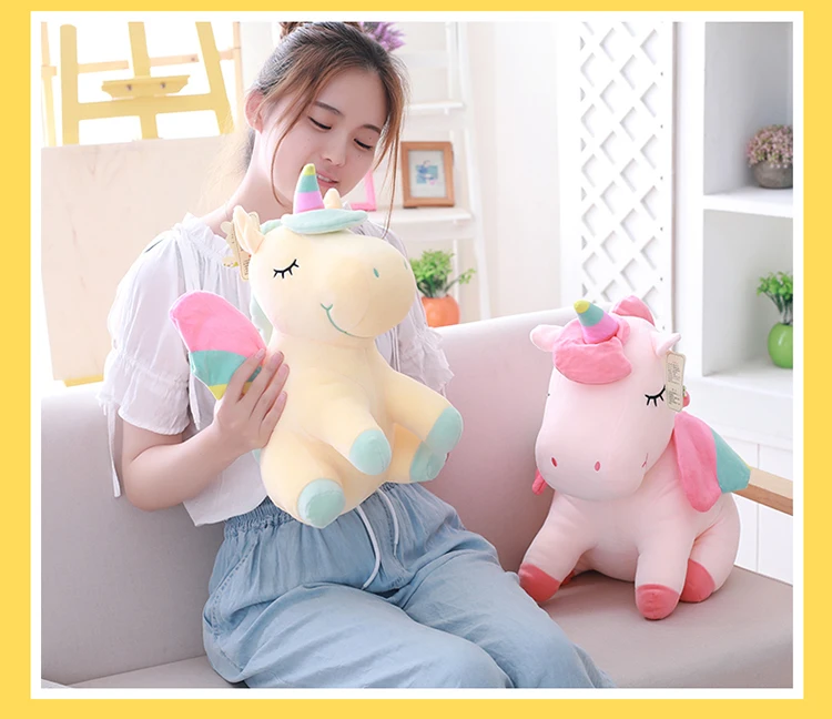 Babiqu 1 шт. 25/40 см Ins мечтательный Единорог, плюшевая игрушка мягкая животных мягкую игрушку подушка красивый детский Рождественский подарок на день рождения