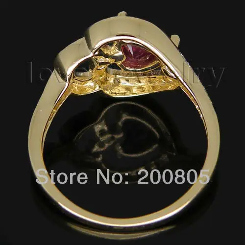 Кольцо LOVERJEWELRY из желтого золота 14 карат обручальное кольцо с натуральным