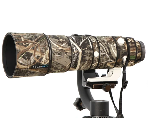 Линзы rolanpro пальто камуфляж дождевик для sony FE 200-600 мм F5.6-6.3 G OSS объектив защитный чехол пистолеты одежда - Цвет: Grass Waterproof