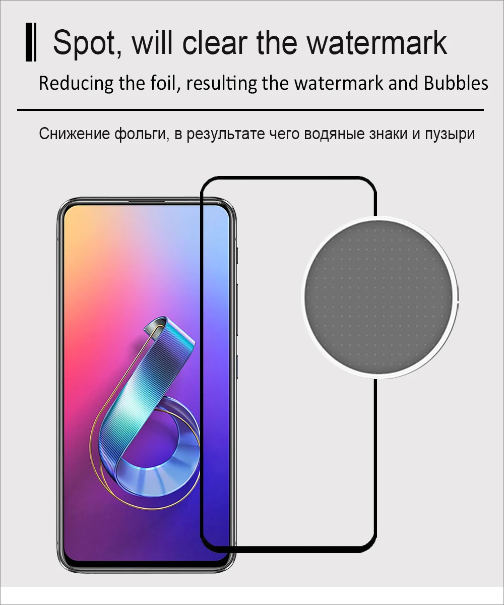 2.5D 9H Премиум Закаленное стекло для Asus Zenfone 6 6Z ZS630KL Полное покрытие экрана Защитная пленка для Asus Zenfone 6