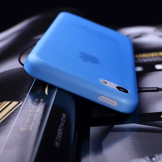 

100pcs/lots For iPhone 5C ultra thin Cases clear skin thin Plastic Back Cover Shell