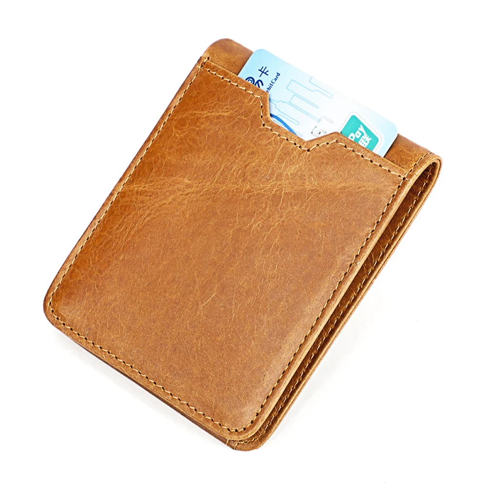 Новое поступление 2019 RFID Противоугонный маленький мужской кошелек постмодерн