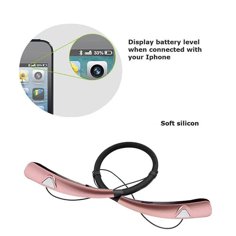 2018 bluetooth-наушники с шейным креплением bluetooth-гарнитура Беспроводные спортивные