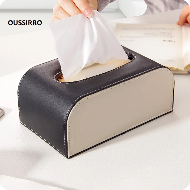 OUSSIRRO новая коробка для салфеток из искусственной кожи дома и автомобиля модный