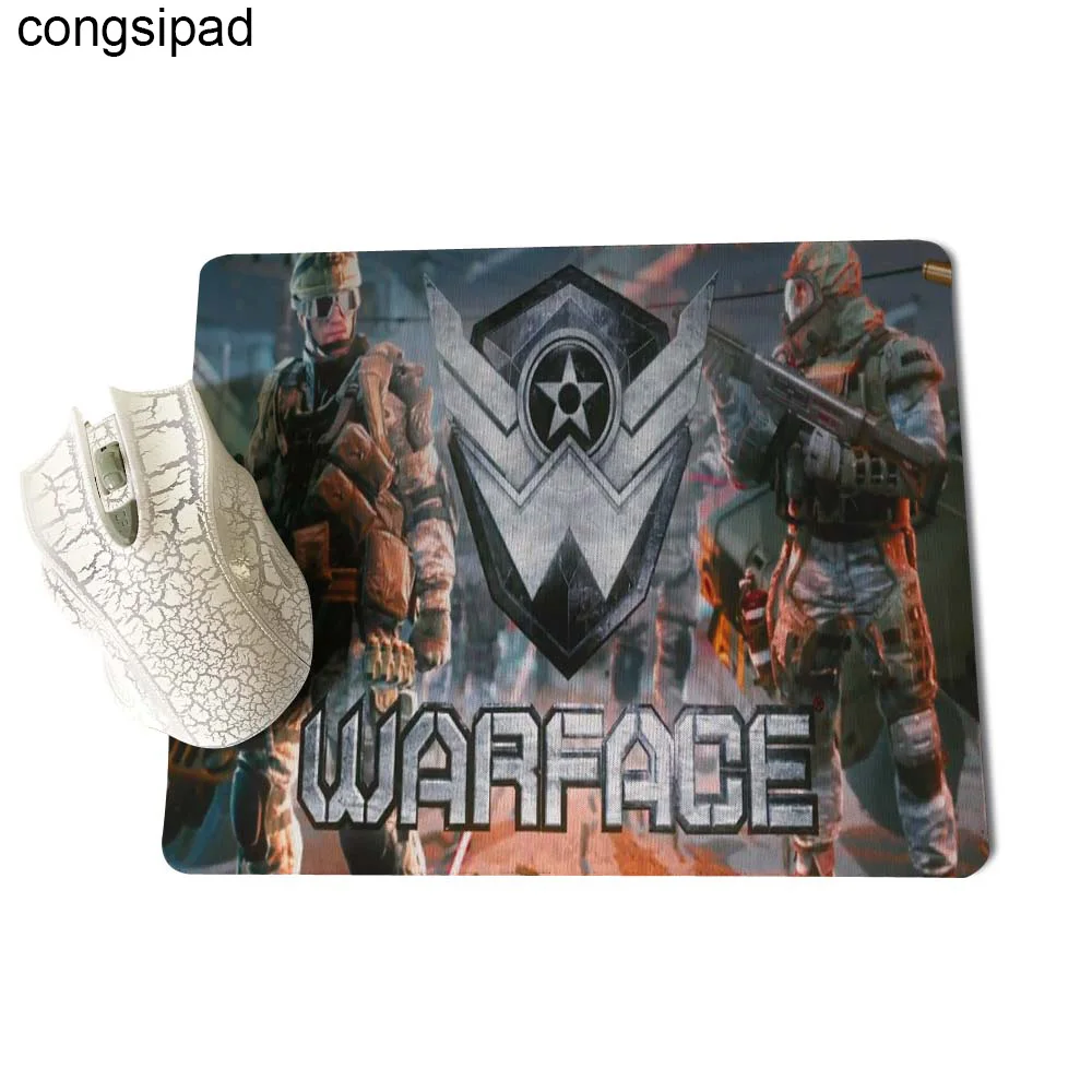 Congsipad Супер Популярные Новинки Новые маленькие размеры Warface подставка под руку нужная мышь MatCute коврик для мыши Нескользящий Резиновый Коврик