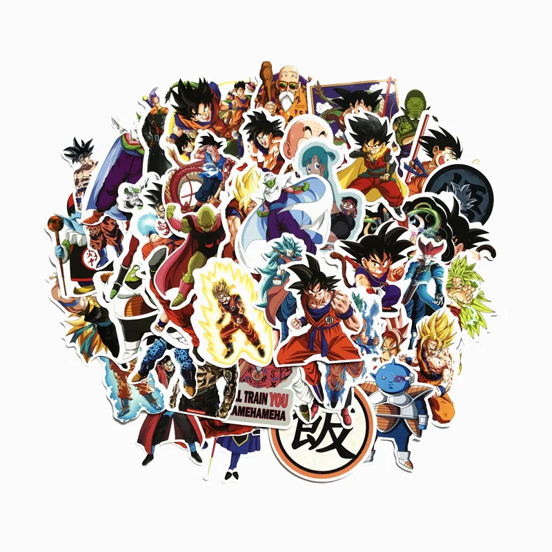 100 шт./компл. мультфильм японского аниме Dragon Ball наклейки Norepeat для Pad чехол телефона