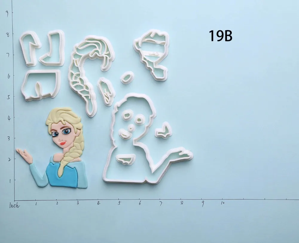 Популярного фильма Алиса персонаж резак для печенья, мастики Инструменты для тортов индивидуальный заказ 3D печатных печенья набор из быстрорежущей инструментальной стали инструменты для украшения торта