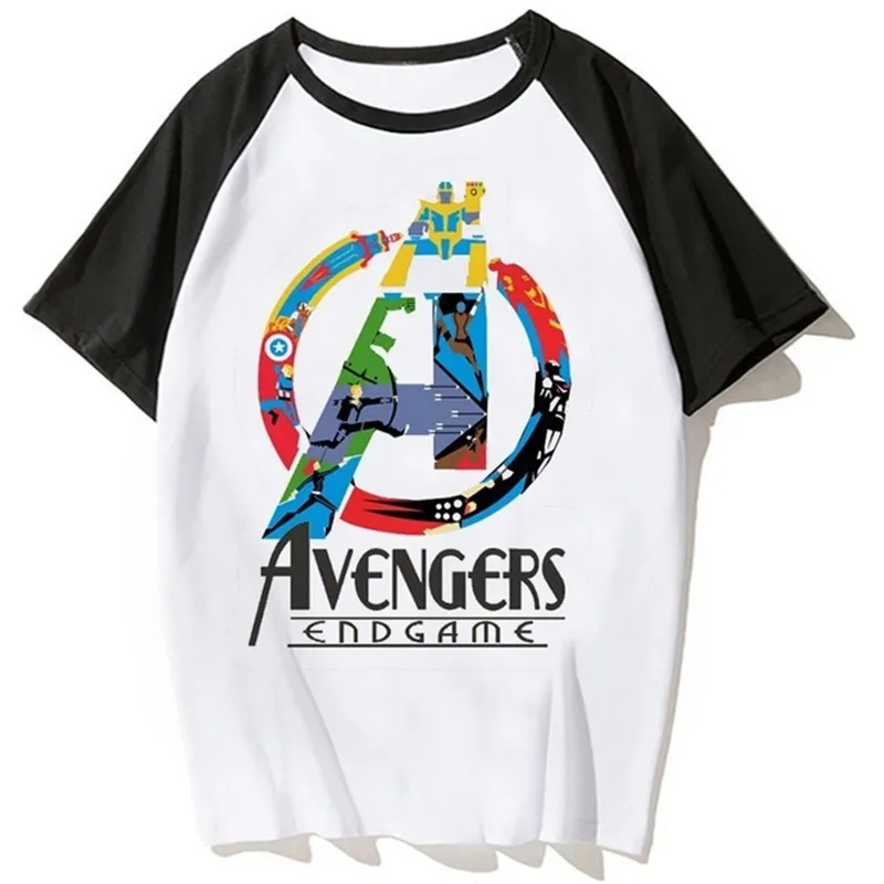 Футболка с коротким рукавом принтом Alliance 4 Железный человек Капитан США и Fusion Manwick